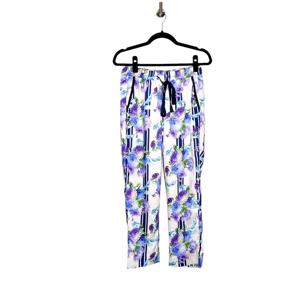 NEW J. Crew Women’s Drapey Pull-on Pants White/Blue 2 - Picture 5 of 11